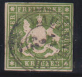German States-Wurttemburg #16 Used F - VF